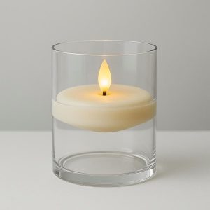 _2aa1906f-5332-433b-b8d5-368977d98d55 Minimalist Glass LED Candle - Modern Floating Wax Design for Offices