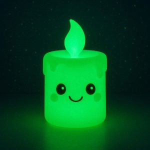 _335cfda5-e13d-4961-b83c-05c5ab57e23a Glow-in-the-Dark LED Candle - Novelty Night Light for Kids' Rooms