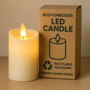 _3547af0d-ceb8-48cb-b047-370299d713b6 Eco-Conscious LED Candle - Recyclable Packaging & Energy-Saving Design