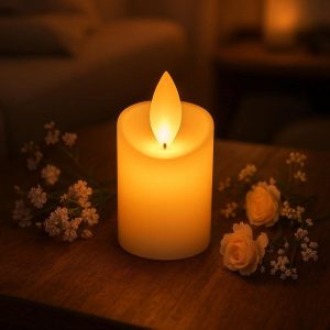 _4de02b89-63d1-4211-9f46-b15cbdae2b92 Flickering Flame LED Candle - Realistic Wax Pool Effect for Fireplaces