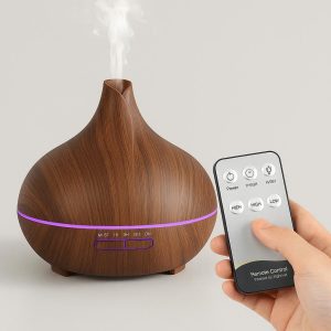_558141b8-cc5d-4c8d-8858-aa0e44b759e1 Essential Oil Diffuser with Remote Control - Adjustable Mist & Light Settings