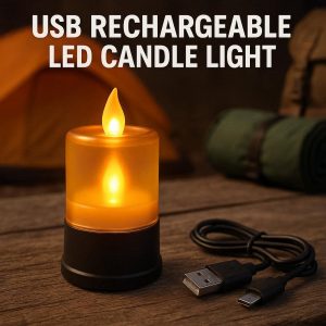 _c8a230ac-36df-45f5-be65-9597591d6606 USB Rechargeable LED Candle Light - Portable for Camping & Power Outages