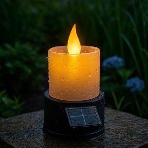 _e75e64e4-adc0-4de4-9ea3-95e32798dc1a Outdoor Solar-Powered LED Candle - Weatherproof Garden Lighting Solution