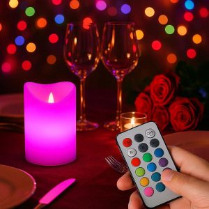 _ecfc5b48-ce73-49d8-a6a0-27c3d01e951d Remote Control Color-Changing Candle Light - Party & Romantic Dinner Decor